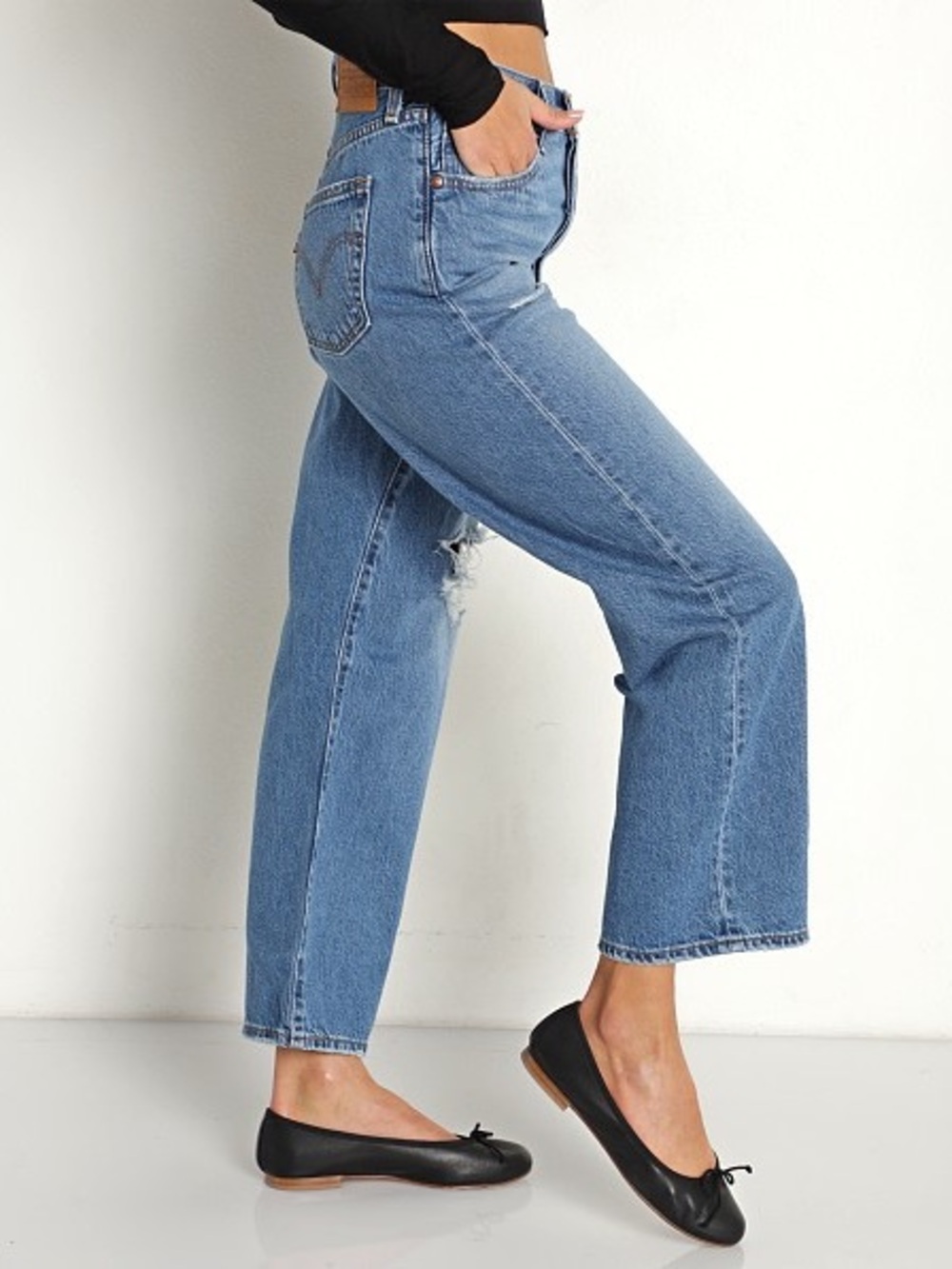 LEVI’S Ribcage Straight Ankle Noe High Jeans Size 4 | 26 - Picture 3 of 13